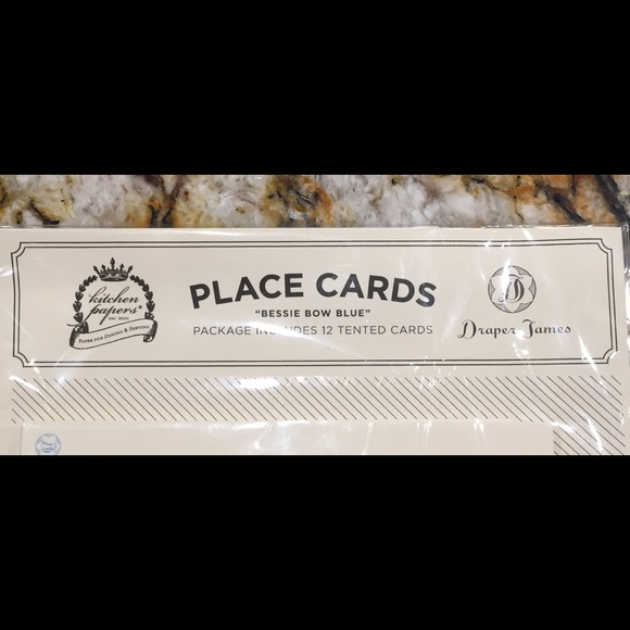 Place Cards by Draper James in Bessie Bow Blue. - Picture 3 of 8